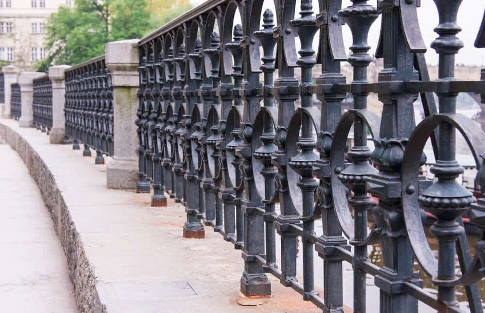 wrought iron fence