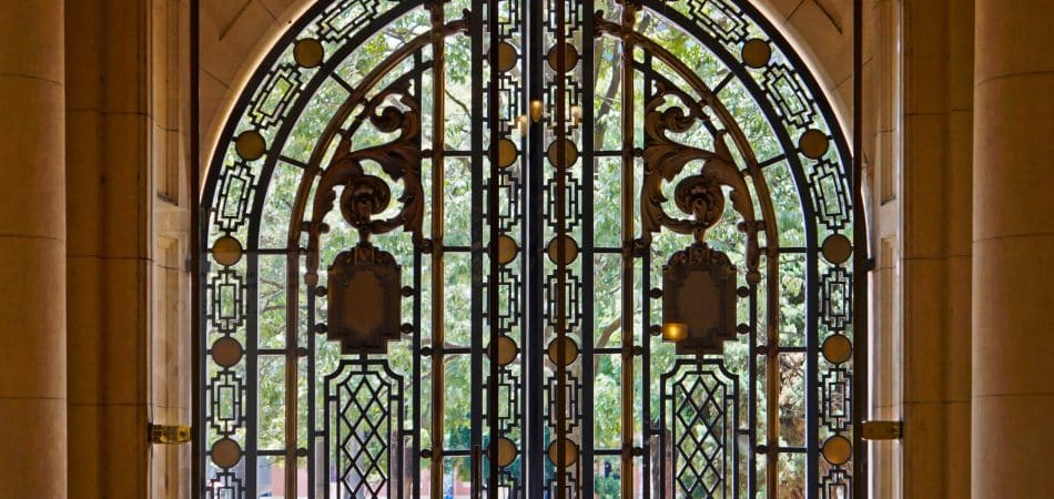 custom iron door
