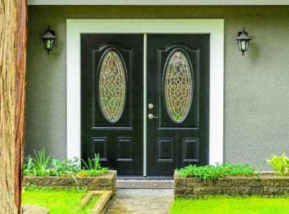 double iron doors