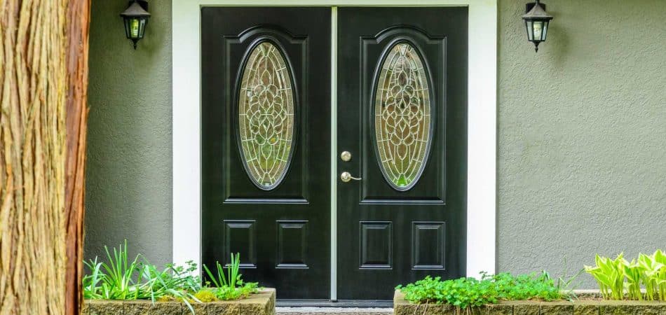 double iron doors