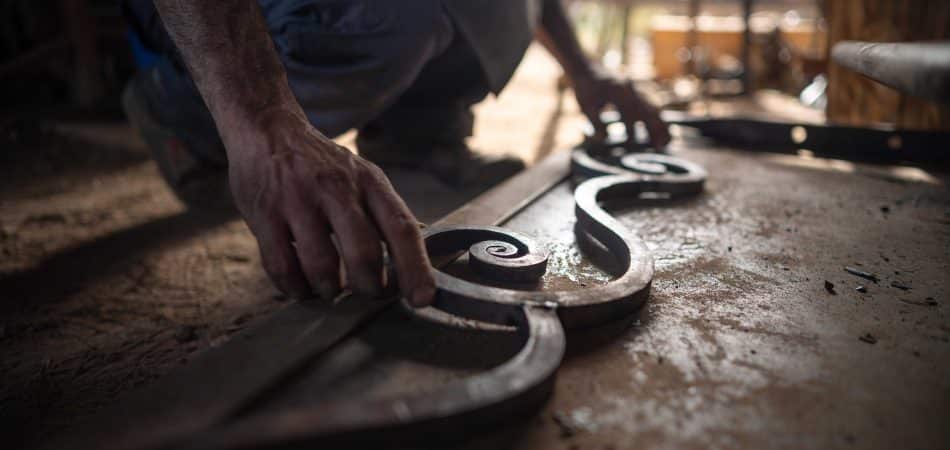 professionals creating iron doors